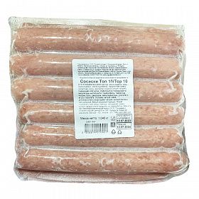Сосиски из индейки вареные (80 г/ 170 мм/ d 24 мм) Топ 10, ~1 кг зам. Сосиски из индейки вареные (80 г/ 170 мм/ d 24 мм) Топ 10, ~1 кг зам.