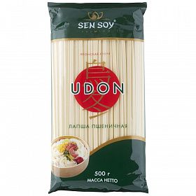 Лапша пшеничная Udon Сэн Сой 500г, Китай Лапша пшеничная Udon Сэн Сой 500г, Китай
