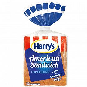 Сэндвичный хлеб пшеничный American Sandwich Harry's 470г зам. Сэндвичный хлеб пшеничный American Sandwich Harry's 470г зам.