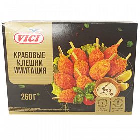 Крабовые клешни сурими с деревянной палочкой в панировке VICI 260 г зам.