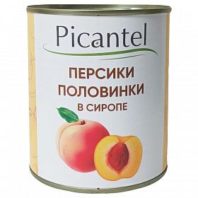 Персик половинки PICANTEL 3,1 л, Китай Персик половинки PICANTEL 3,1 л, Китай
